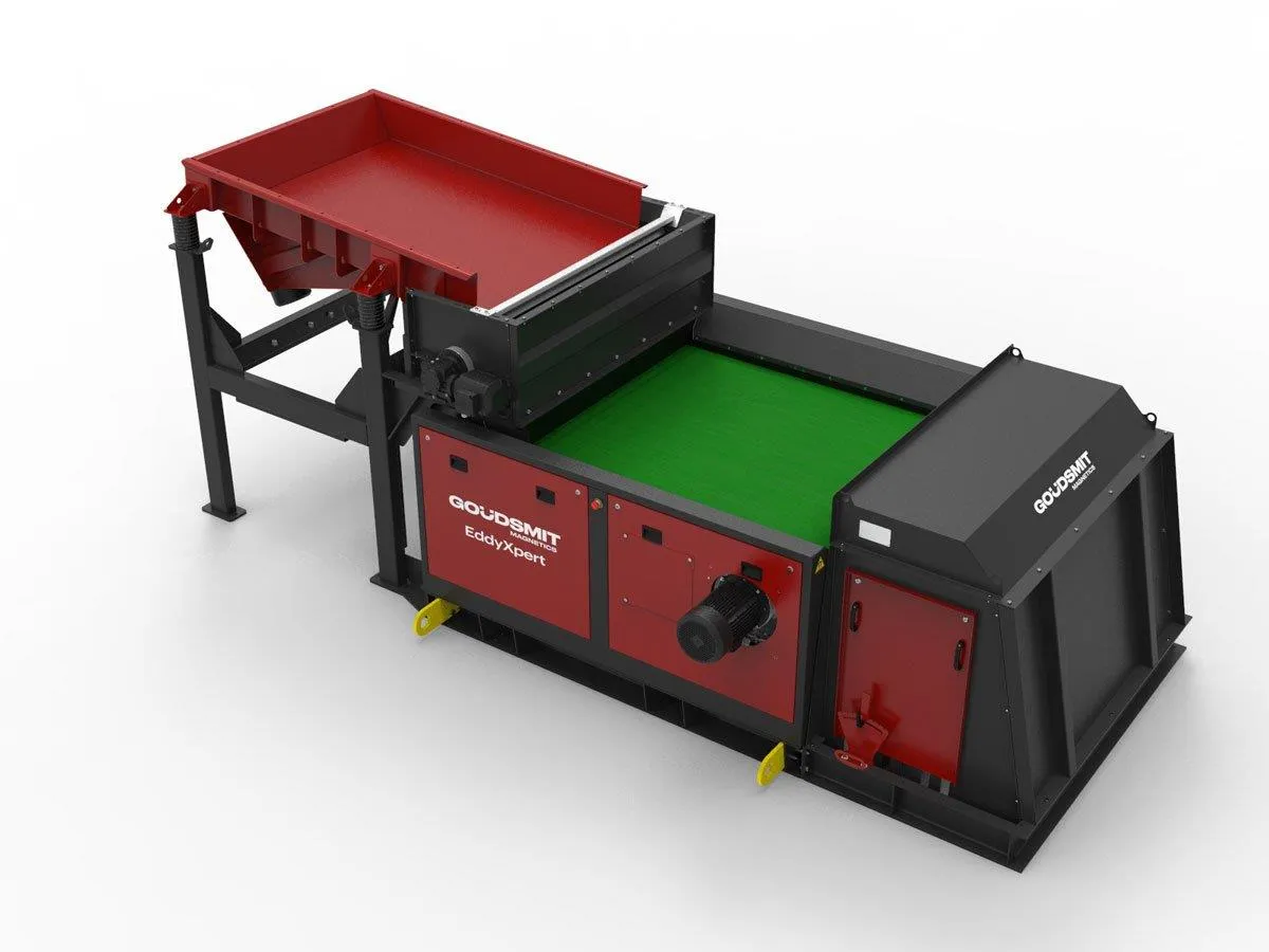 เครื่องแยกโลหะนอกกลุ่มเหล็ก Eddy Current Separator รุ่น EddyXpert สำหรับงานรีไซเคิลและคัดแยกอลูมิเนียม