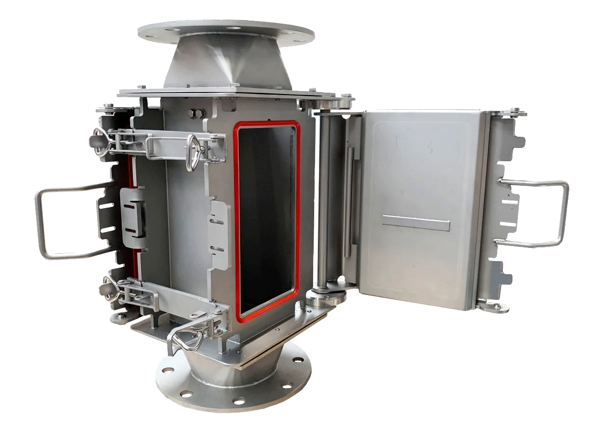 แผ่นแม่เหล็กนอกท่อ Cleanflow รุ่นบานพับ (Hinged Extractor) ล้างง่าย ไม่ขวางทางการไหล