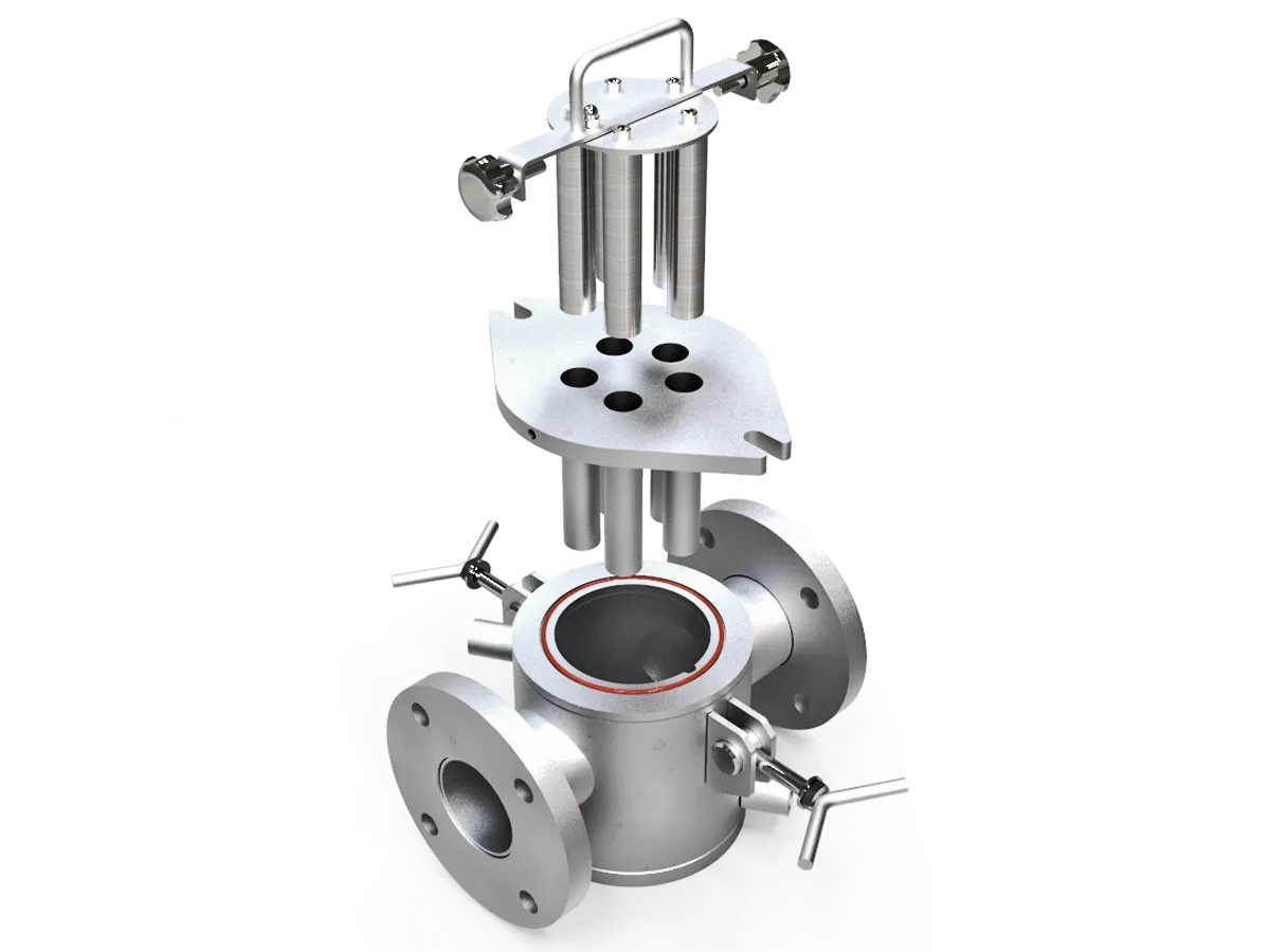 เครื่องแยกแม่เหล็ก Cleanflow แบบอุ่นร้อนได้ สำหรับช็อกโกแลตและของเหลวหนืด ป้องกันการแข็งตัว